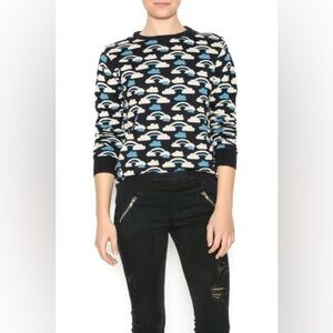 Kling Blue Rainbow Sweater Size XS